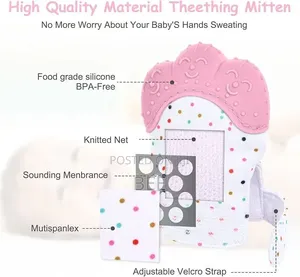 Silicone Baby Teething Mitten