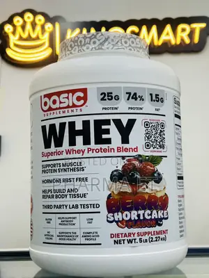 Basic Supplements Whey Protein Blend Powder 66 Servings