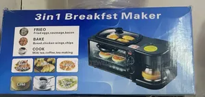 3-in-1 Breakfast Maker, Coffee Maker, Non-Stick Griddle, and Toaster