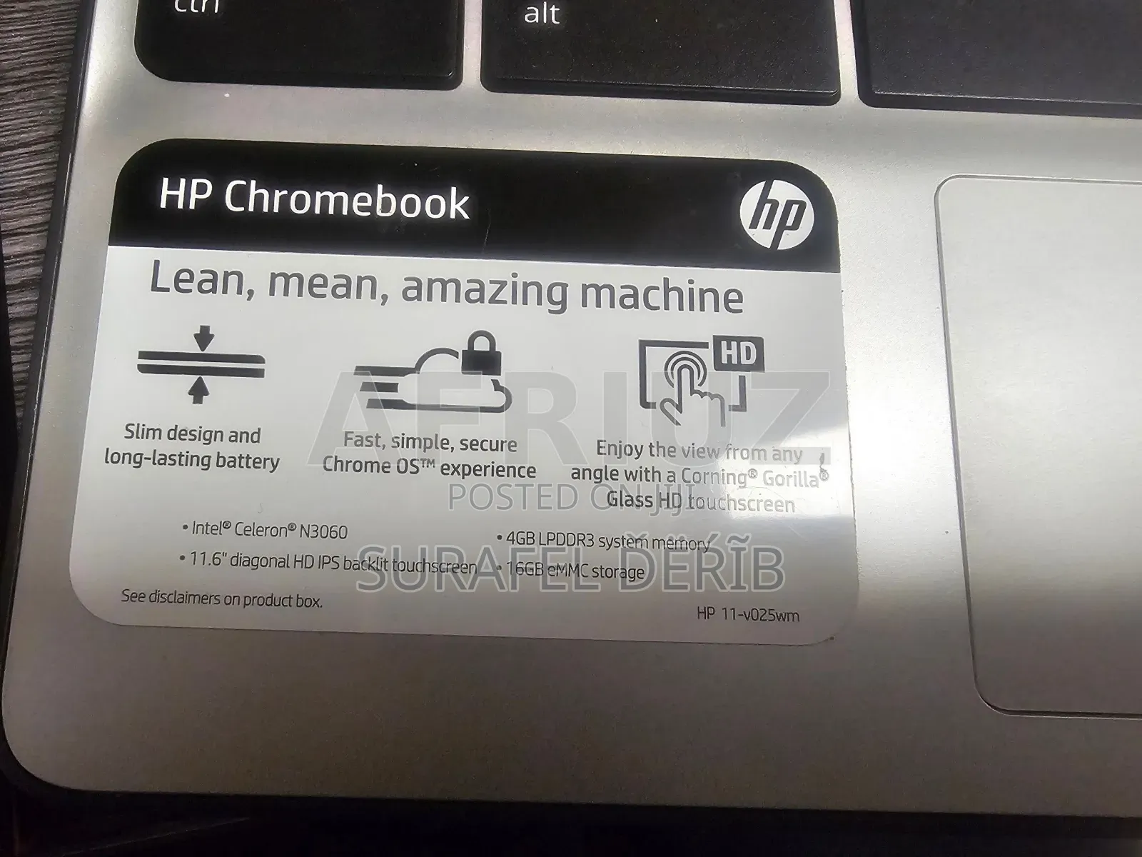 Laptop HP Chromebook 14 4GB Intel Core i5 SSD 16 GB