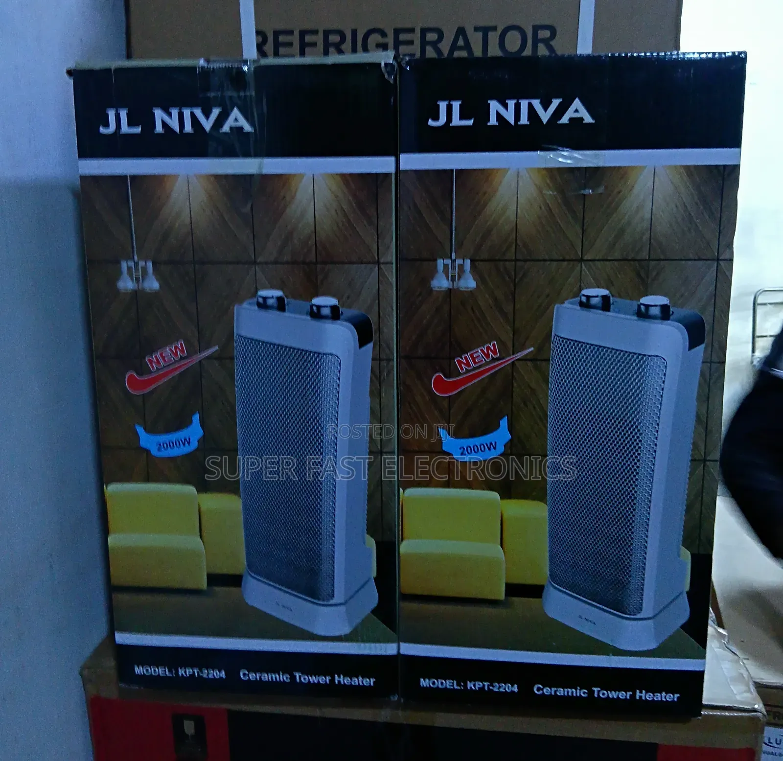Jl Niva Ceramic Tower Heater (Model: KPT-2204)