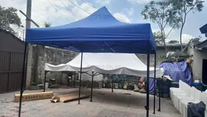 3×3 ሜትር የሚታጠፍ ድንኳን፡3m × 3m Folding Tent – Portable Outdoor Canopy