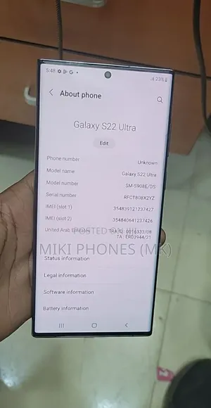 Samsung Galaxy S22 Ultra 256 GB Black