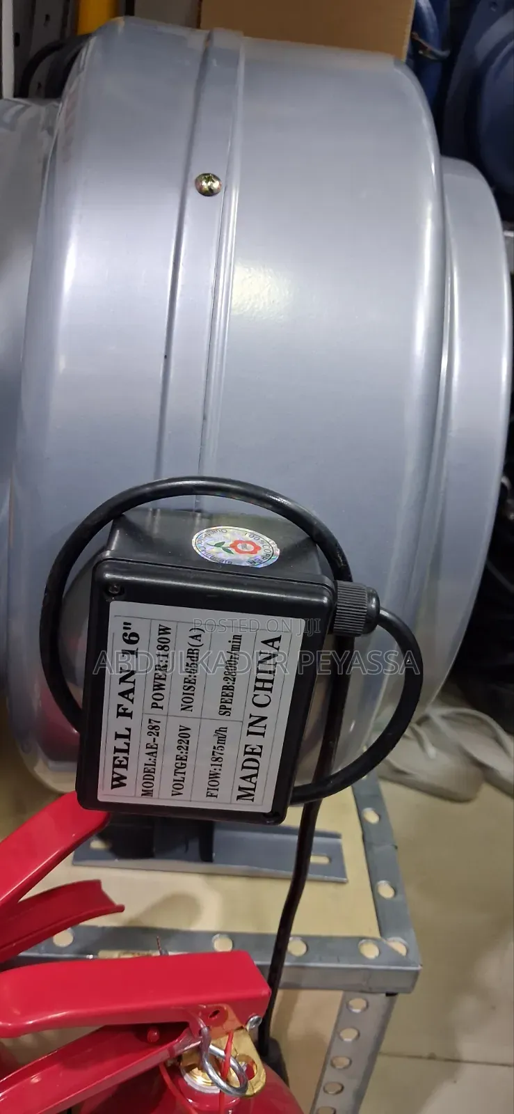 Industrial-style Inline Duct Extraction Fan