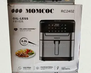 Momcoc Air Fryer 8.0l Oil-Less– 1000w High-Speed Cooker | Digital