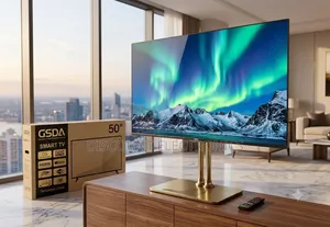 Gsda 50" Smart Tv – 1080p Full Hd, Tempered Glass, Coolita Os