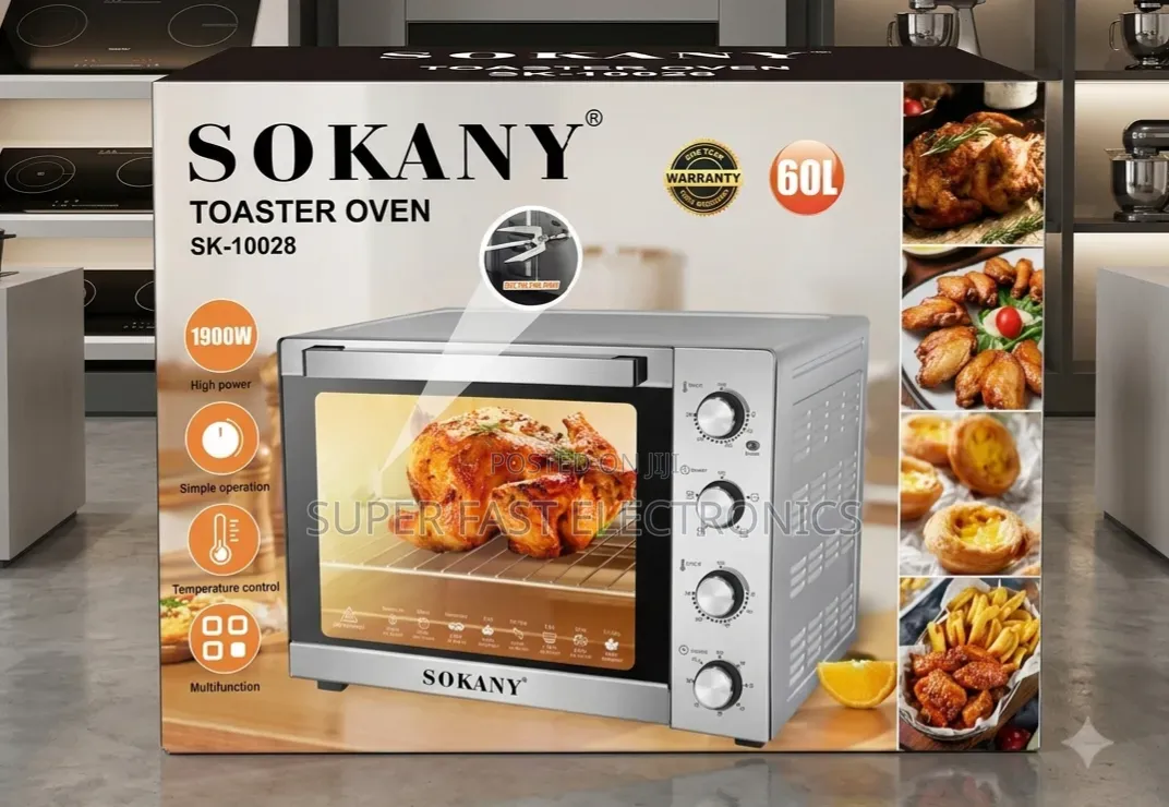 Sokany 60l Toaster Oven, a Powerful 1900w