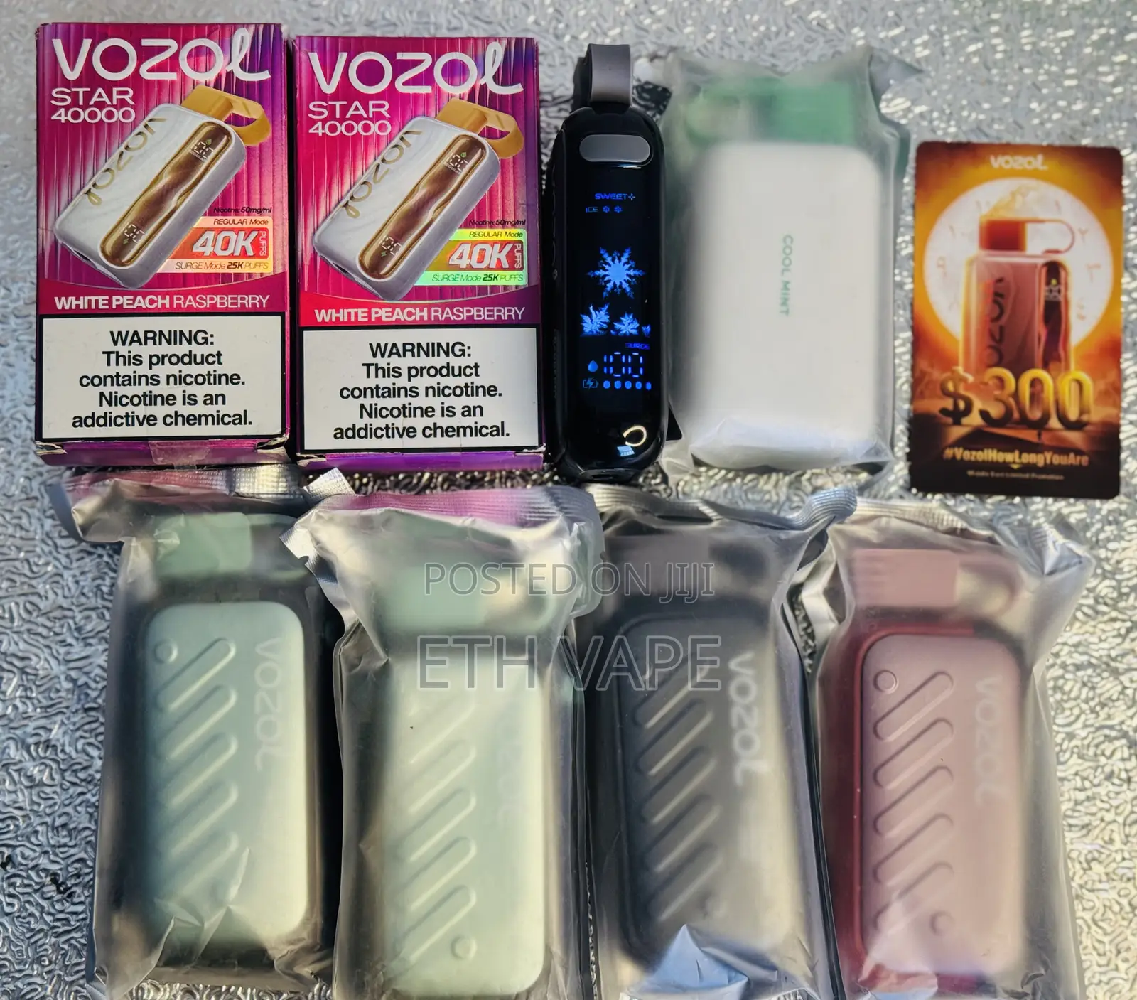 Vozol and Vozol Puff Variety Flavors Vapes