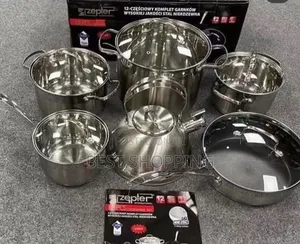Zepter Cookware 6 in 1 Set Stainless Steel ኦርጅርል ድስት ለማቅረብም ለመጣድም