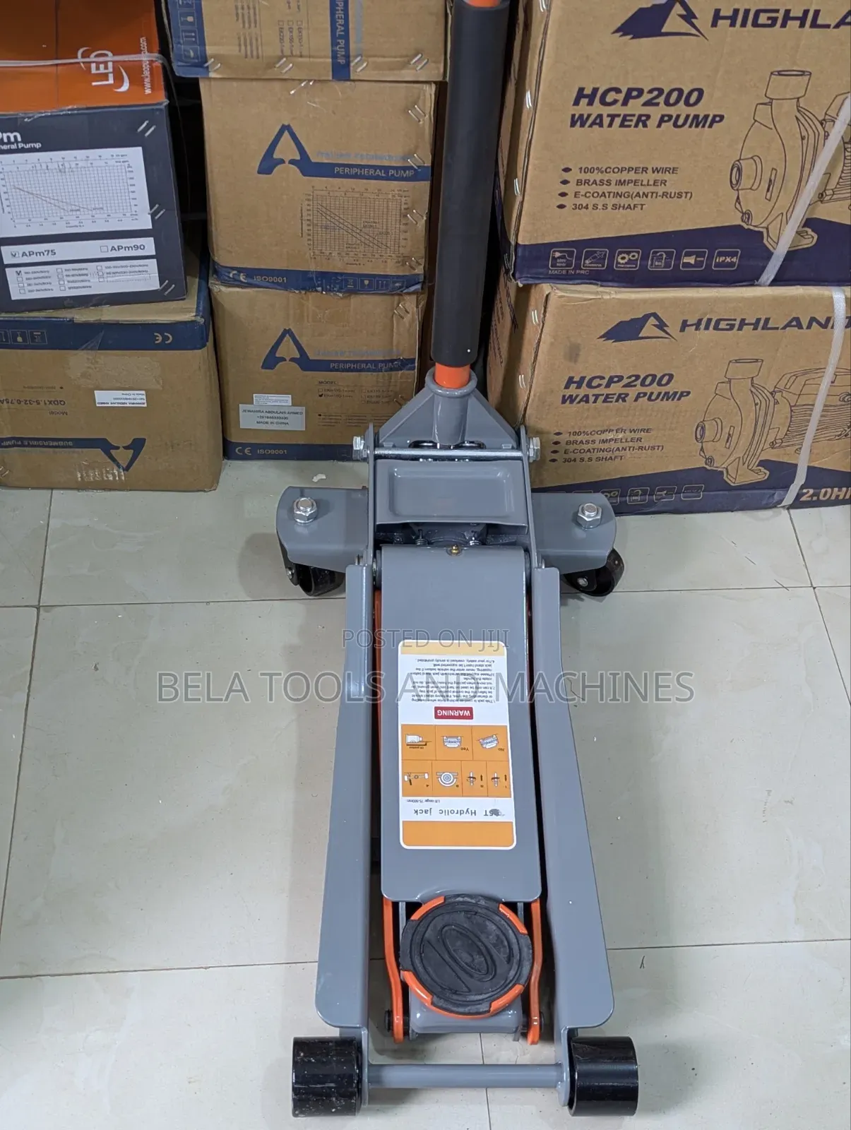 3-ton Capacity Hydraulic Trolley Jack Stand Floor Jack Car, Truck