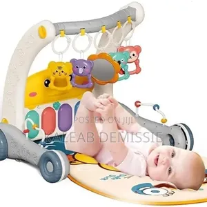 2-in-1 Piano Rack Baby Walker