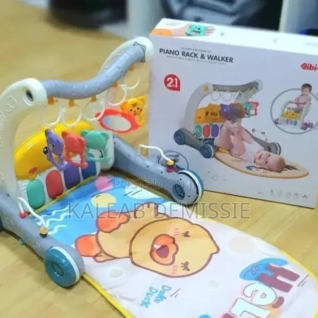 2-in-1 Piano Rack Baby Walker