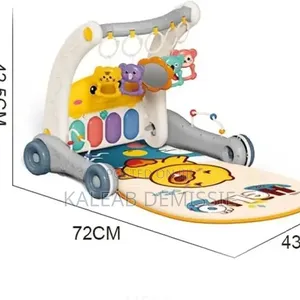 2-in-1 Piano Rack Baby Walker