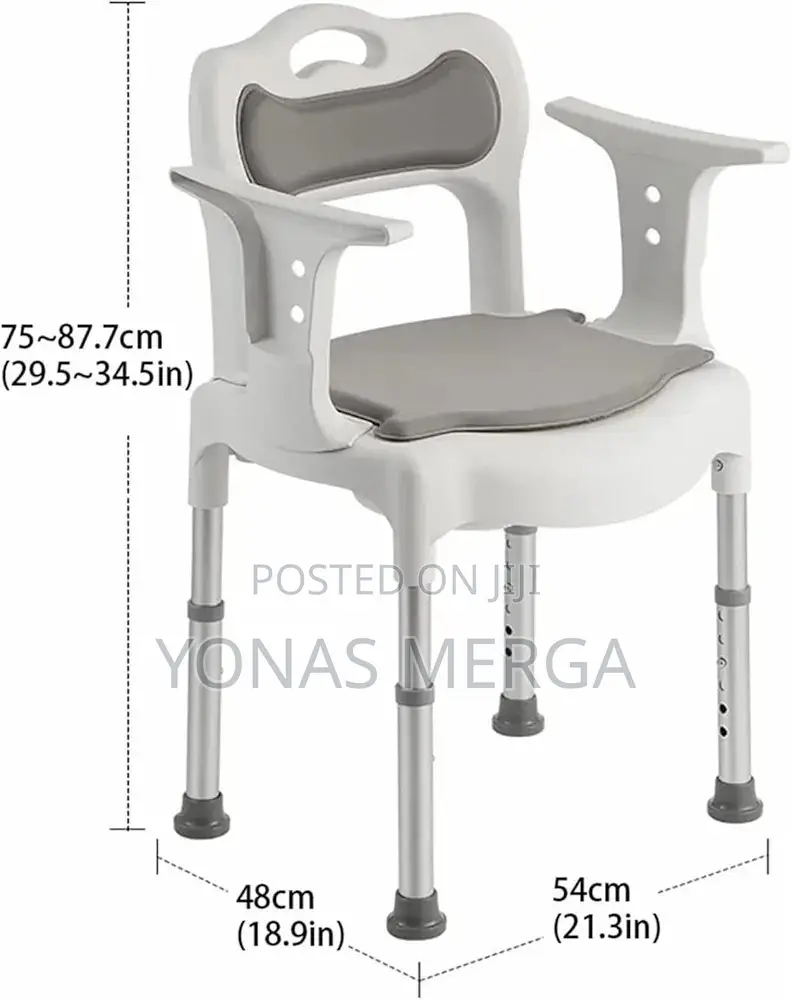 Toilet/Shower Chair檨肽remove the Backrest or Armrests When Needed