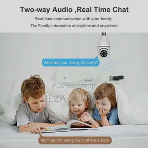 Mobile Remote Access Wireless Bulb Camera – 360° View