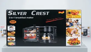 Silver Crest 3-in-1 Breakfast Maker – Brew, Bake Cook All at Once