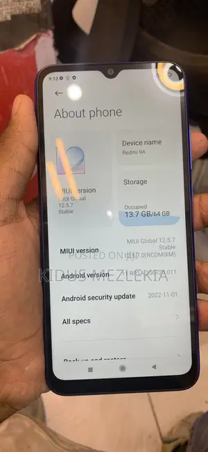 New Xiaomi Redmi 9A 64 GB Blue