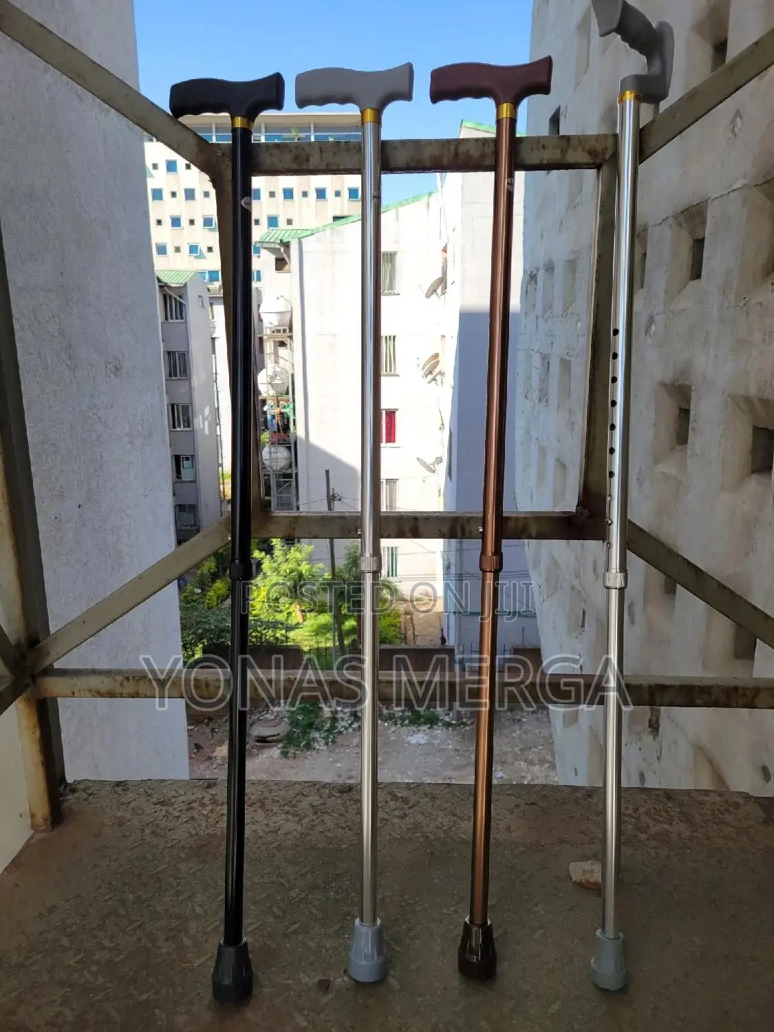 Walking Stick/Cane Aid羚篎long Hand Grip Steeliness Steel Walking Stick