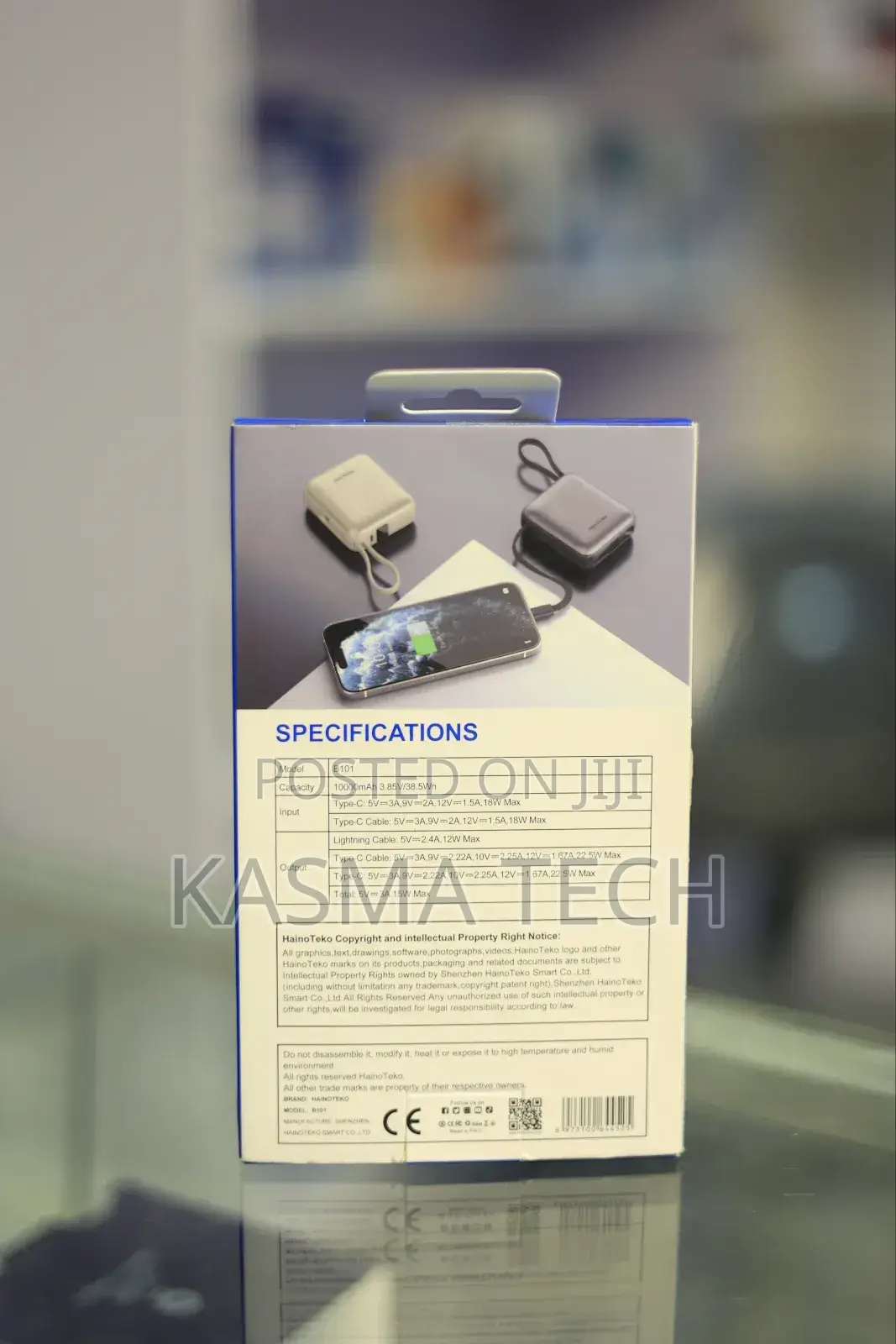 Hainoteko B101 Mini Power Bank – 10000mah | 22.5w Fast Charging