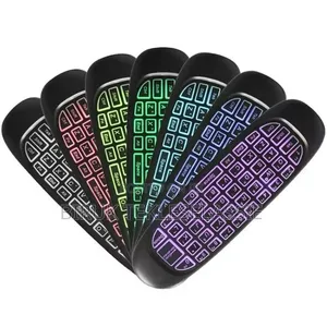 RGB 7 Backlight Air Mouse Gyro Sensor Wireless Keyboard Remote Control