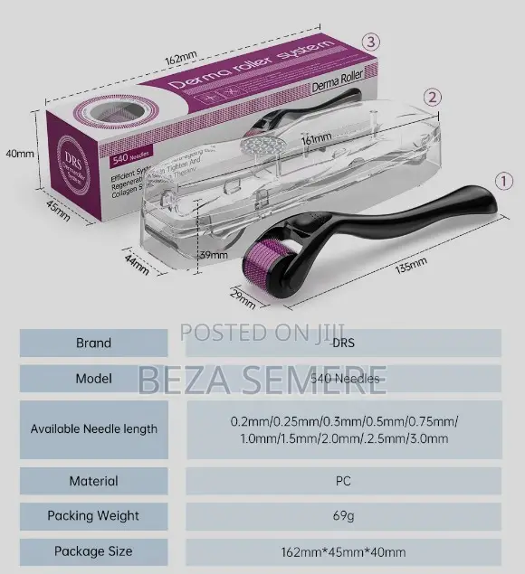 Ultimate 0.5mm Microneedling Tooldeep Serum Absorption Skin Roller
