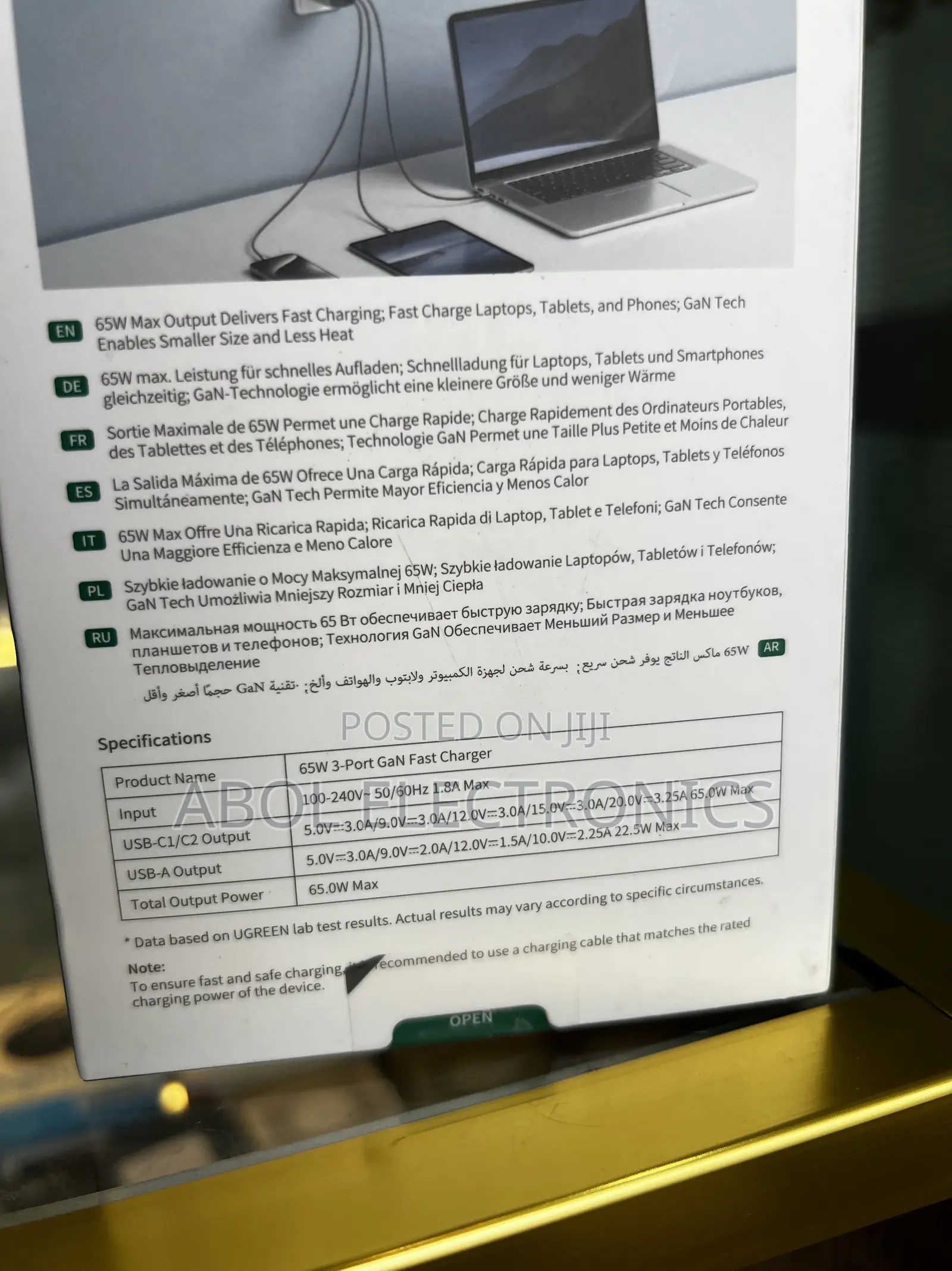 Ugreen Nexode S 65w 3-Port Gan Ultra-Fast Charger