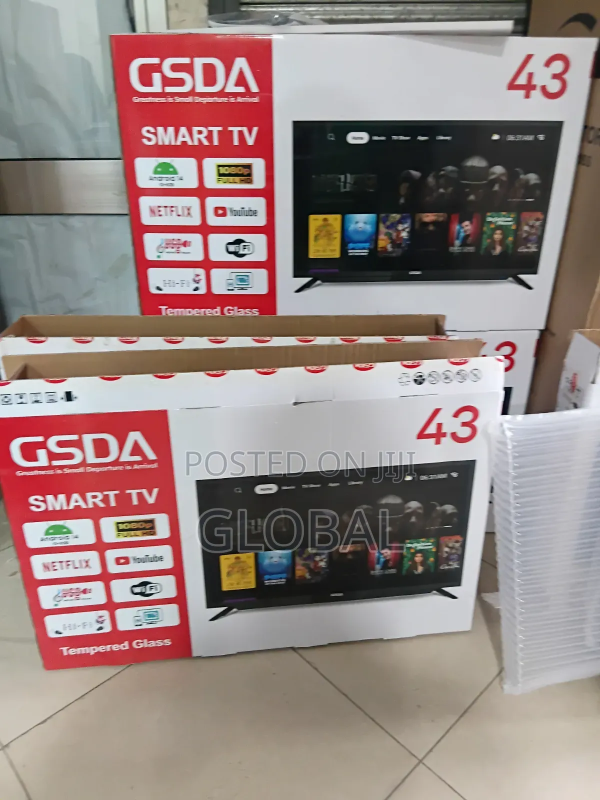 43"Inch Gsda 1080p Full Hd Smart Tv