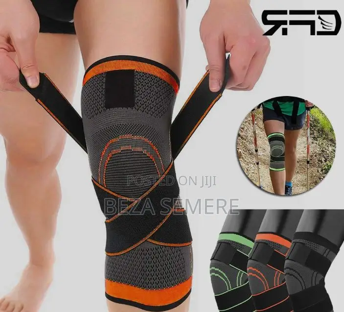 Non-slip Silicone Knee Support Brace – Dual Strap Meniscus Compression
