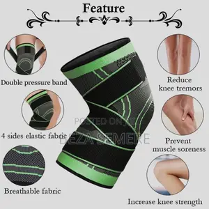 Dualaction Knee Support Strap Reinforced Tendonguard For Heavy Lifting
