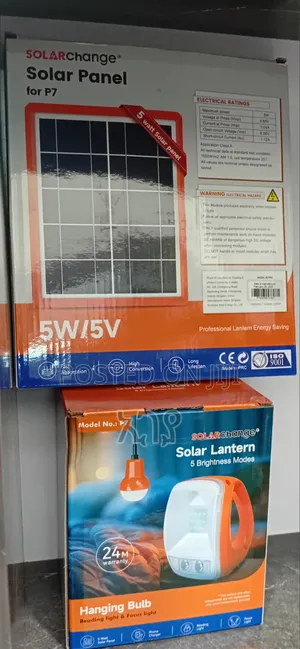 Solar System Power Bank Solar Panel 5 W 24 HR Light