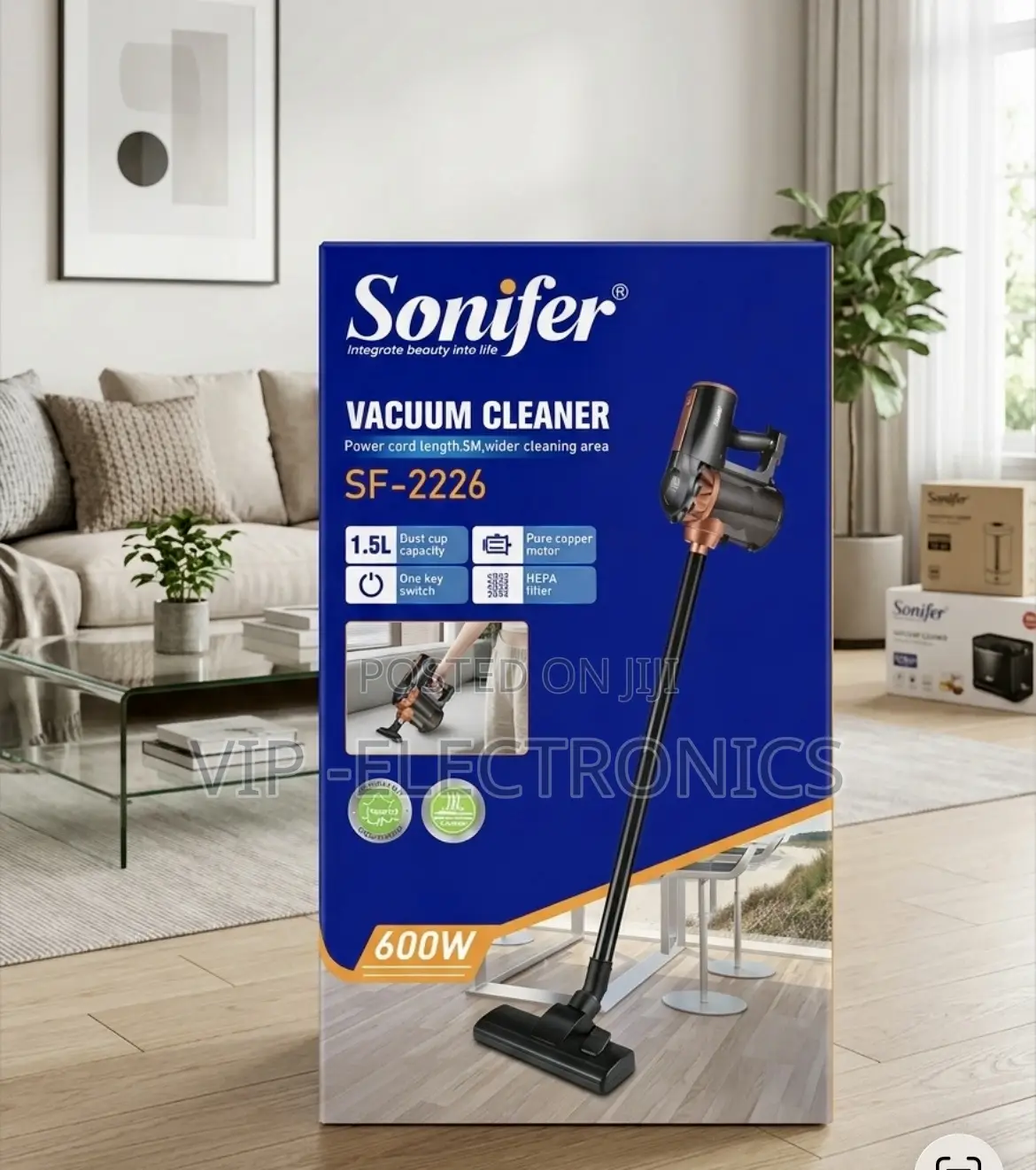 Sonifer Vacuum Cleaner 1.5l– 600w High Suction Vacuum Cleaner