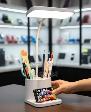 Led Desk Reading Lamp With Pen Holder