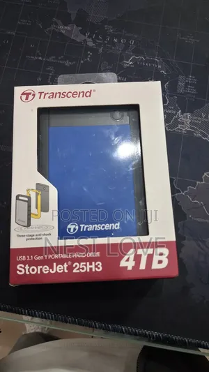 4tb Transcend External Hard Disk Drive Storage