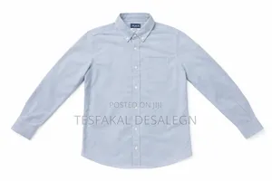 Men’S Light Blue Long‐Sleeve Shirt – Size Xl