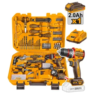 Seo Title Ingco 20v Cordless Drill 216-Piece Tool Kit