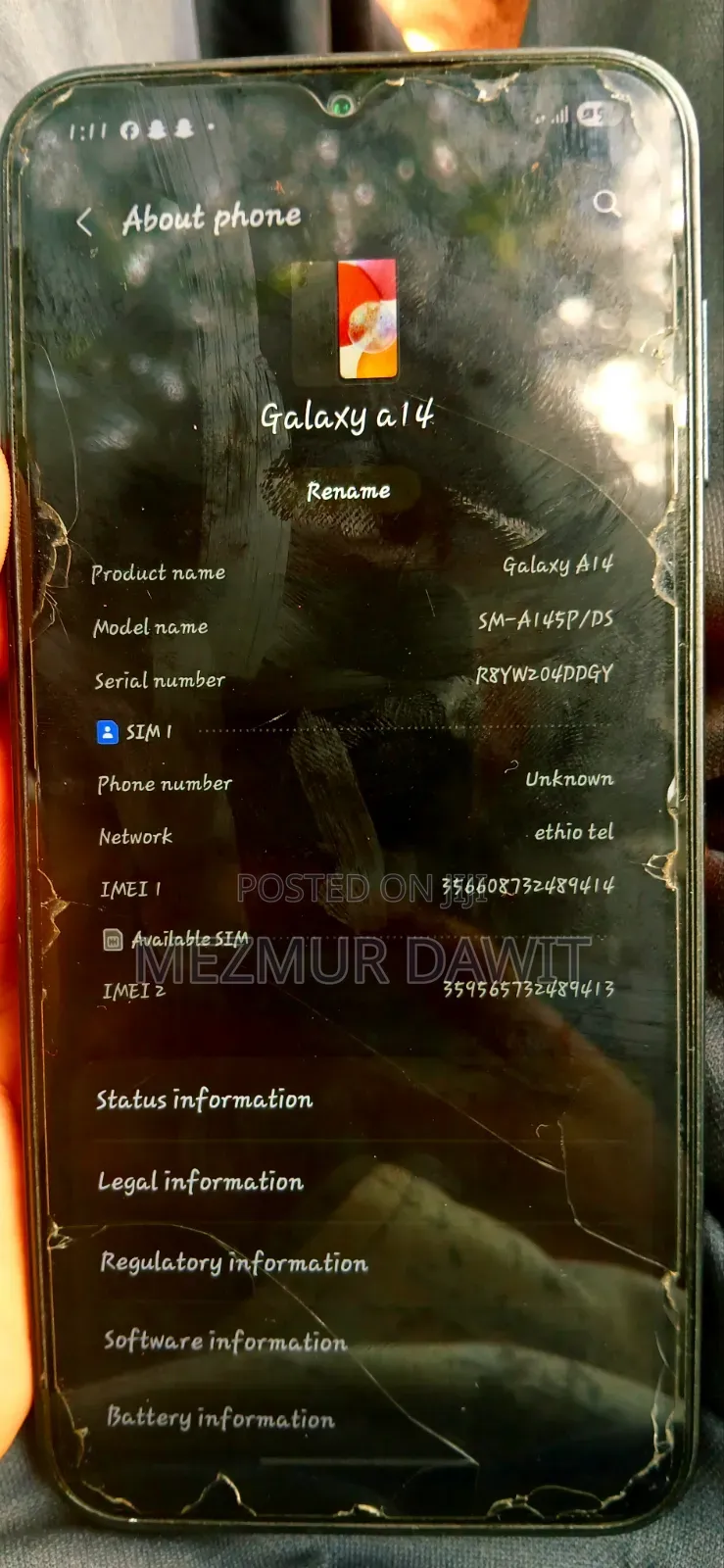 Samsung Galaxy A14 64 GB Black