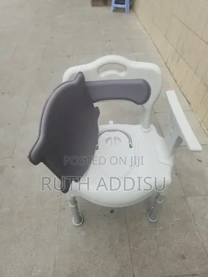 Height Adjustable Commode Toilet Chair - Portable Shower Chairs For