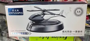 Solar Powered Alloy Helicopter Car Air Freshener, 4 Colors Available