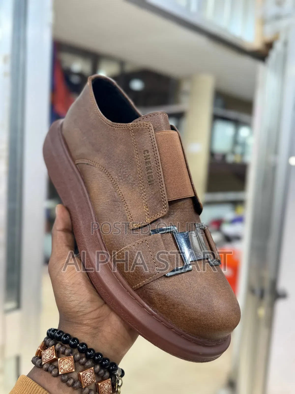 Chekich Fashion Sneakers Silver High Master Quality Shoes