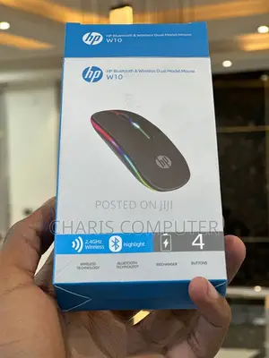 Rechargeable Hp W10 Bluetooth Wireless Dual Model Mouse