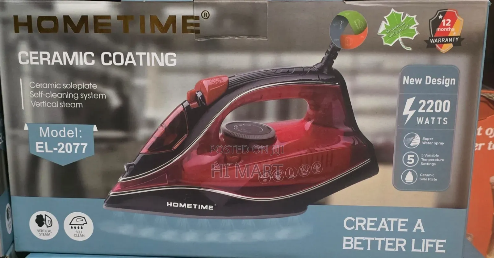 Home Time Top Quality Cloth Steamer(2200watt)