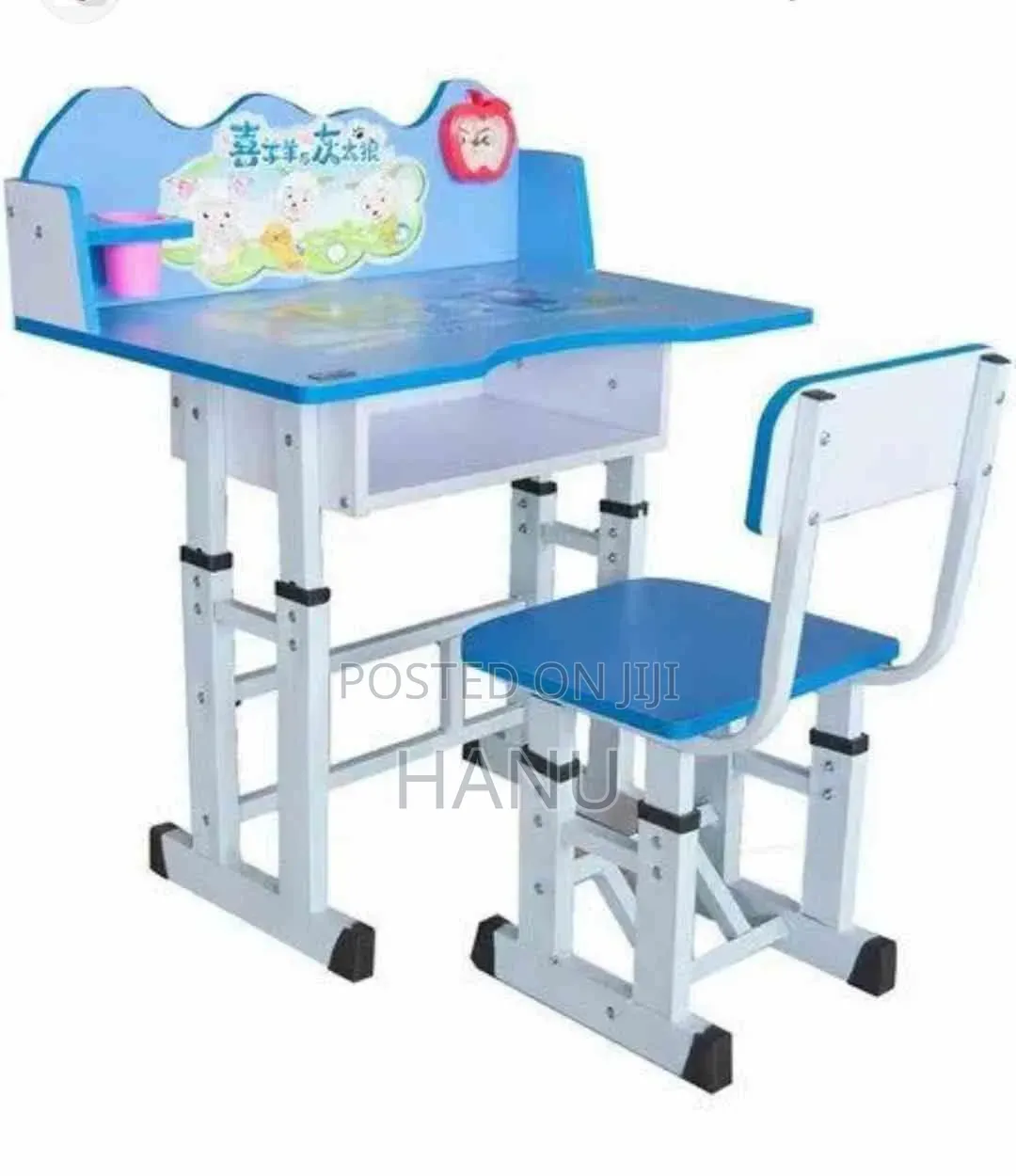 Cute Modern Kids Study Table + Chair Set