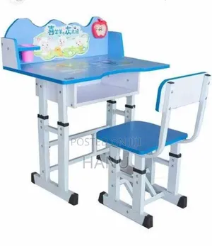 Cute Modern Kids Study Table + Chair Set