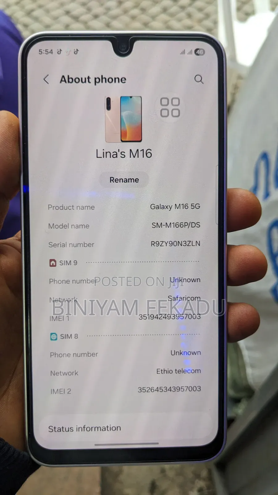 New Samsung Galaxy M16 128 GB Silver