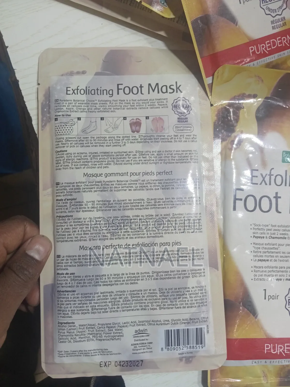 Purederm Exfoliating Foot Mask