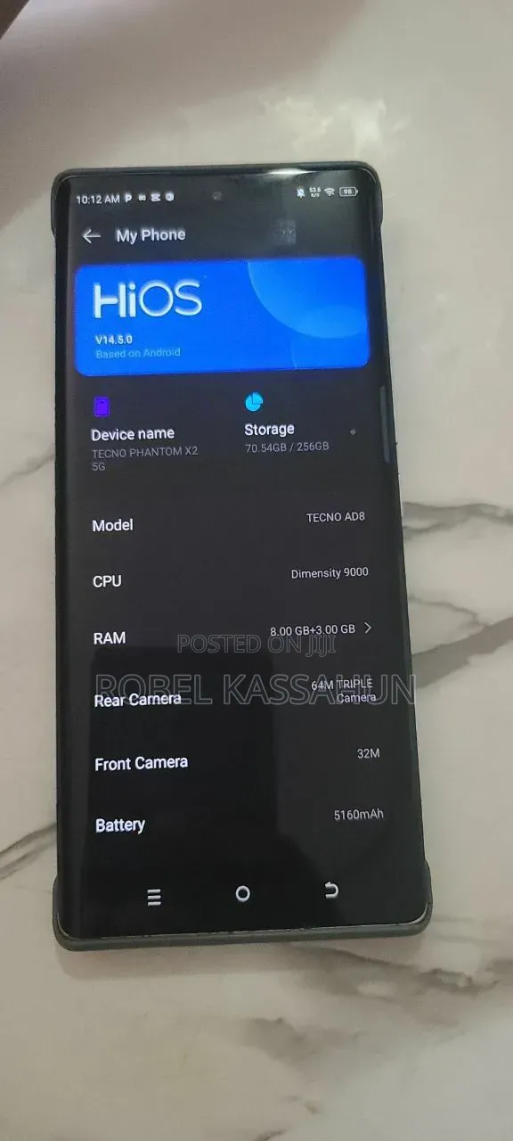 New Tecno Phantom X2 5G 256 GB Silver