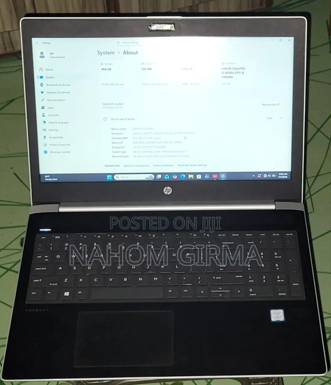 Laptop HP ProBook 450 G5 8GB Intel Core i5 SSD 500GB