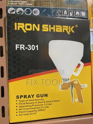 Iron Shark Fr-301 Is a Gravity-Feed Air Hopper Spray