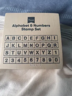 Alphabet Number Stamp Set