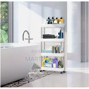 4-layer Movable Kitchen Storage Rack / Shelf